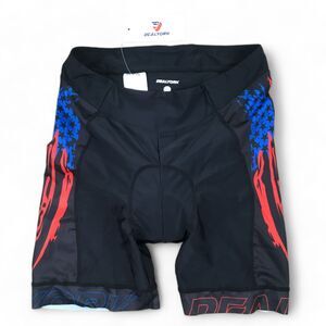 DEALYORK Cycling Shorts w/ Chamois DK-WS770 Womens XXL American Flag Patriot NEW